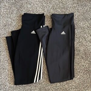 Adidas Woman Black and Gray Leggings